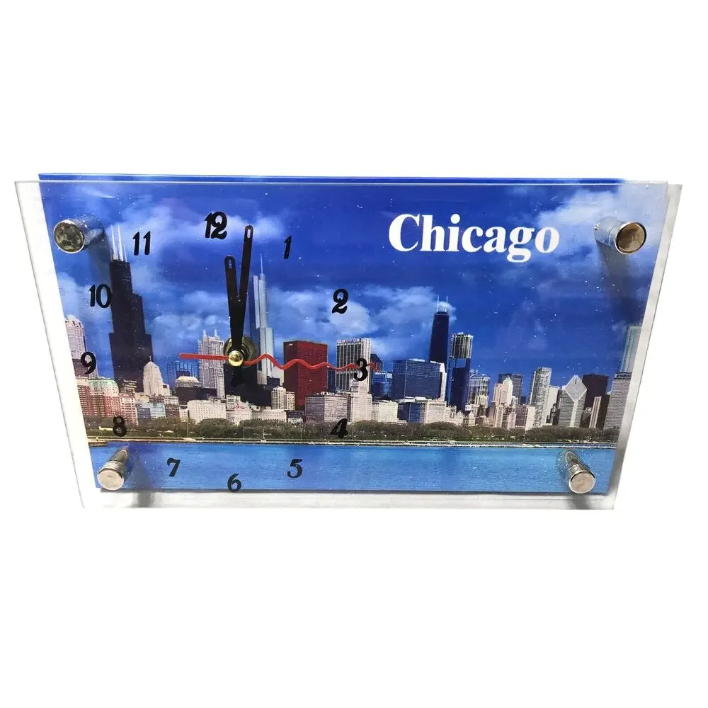 Chicago Skyline Souvenir Clock